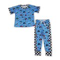 Short sleeves truck flag top pants boys summer outfits