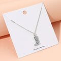 Rhinestone Embellished Western Boot Pendant Necklace