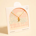 Gold Dipped Western Cowboy Boot Pendant Necklace