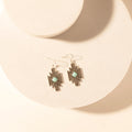 Myra Starburst Earrings for Women with Turquoise Center